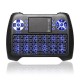 T16 Blue Backlit Wireless 2.4Ghz Mini Keyboard Air Mouse Touchpad