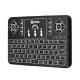 Q9 Air Mouse Spanish Version Wireless Colorful Backlit 2.4GHz Touchpad Mini Keyboard