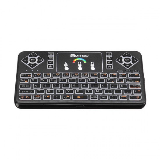 Q9 Air Mouse Spanish Version Wireless Colorful Backlit 2.4GHz Touchpad Mini Keyboard Q9 Air Mouse Spanish Version Wireless Colorful Backlit 2.4GHz Touchpad Mini Keyboard