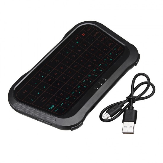 T18 Backlit 2.4G Wireless Full Touchpad Mini Keyboard AirMouse for TV Box Mini PC Smart TV T18 Backlit 2.4G Wireless Full Touchpad Mini Keyboard AirMouse for TV Box Mini PC Smart TV