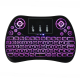 T2 Colorful Backlit 2.4G Touchpad Air Mouse Mini Wireless Keyboard for Android TV Box Laptop