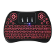 T2 Colorful Backlit 2.4G Touchpad Air Mouse Mini Wireless Keyboard for Android TV Box Laptop