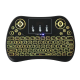 T2 Colorful Backlit 2.4G Touchpad Air Mouse Mini Wireless Keyboard for Android TV Box Laptop