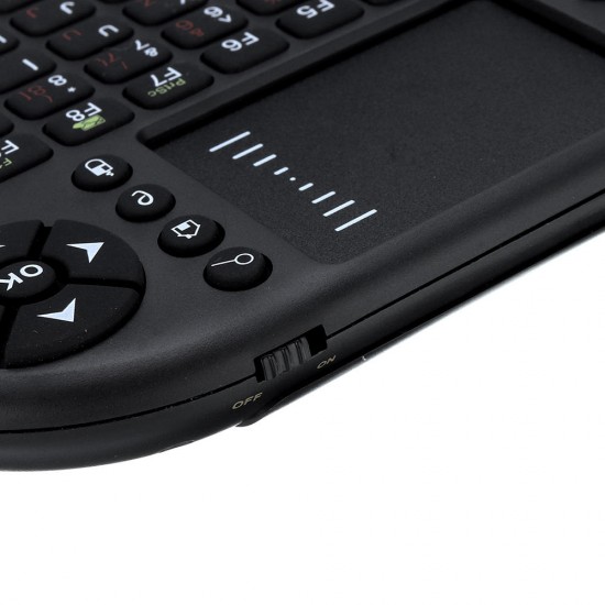 UKB-500-RF 2.4G Wireless German English Layout Mini Keyboard Touchpad Air Mouse Airmouse for TV Box Mini PC UKB-500-RF 2.4G Wireless German English Layout Mini Keyboard Touchpad Air Mouse Airmouse for TV Box Mini PC