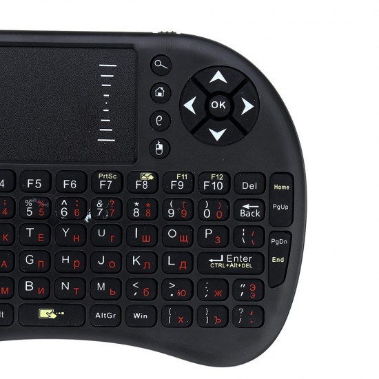 UKB-500-RF 2.4G Wireless Russian Version Mini Keyboard Touchpad Airmouse for TV Box Smart TV PC