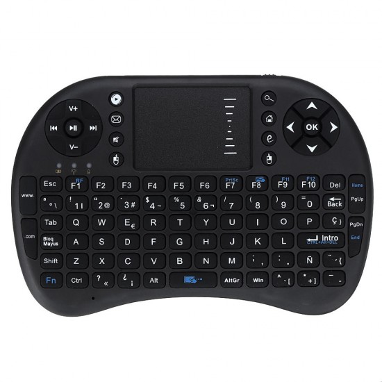 UKB-500-RF 2.4G Wireless Spanish Mini Keyboard Touchpad Airmouse Air Mouse for TV Box Mini PC Computer