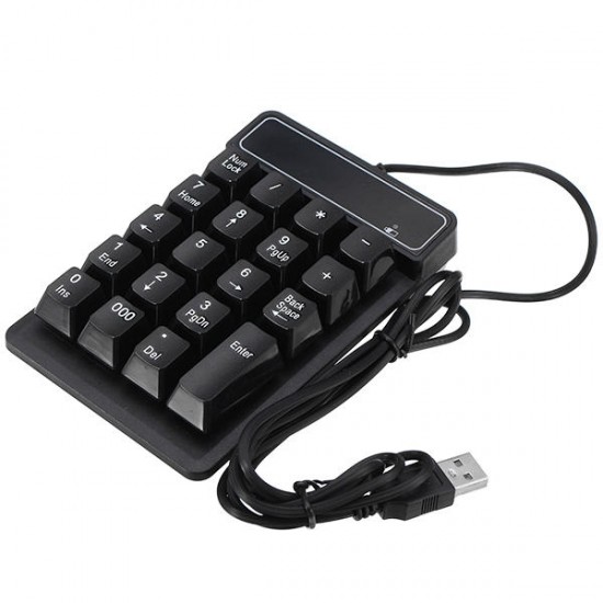 USB Wired Waterproof Mechanical Mini Number 17 Keys Keyboard