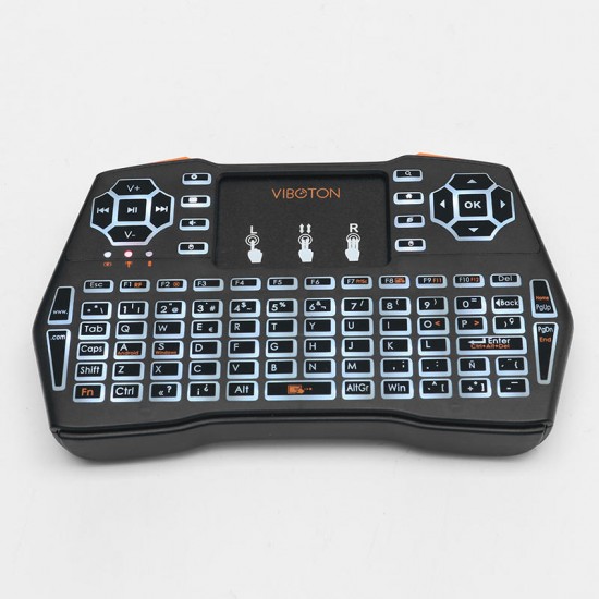 I8 Plus White Backlit Spanish Version 2.4G Wireless Mini Keyboard Touchpad AirMouse I8 Plus White Backlit Spanish Version 2.4G Wireless Mini Keyboard Touchpad AirMouse