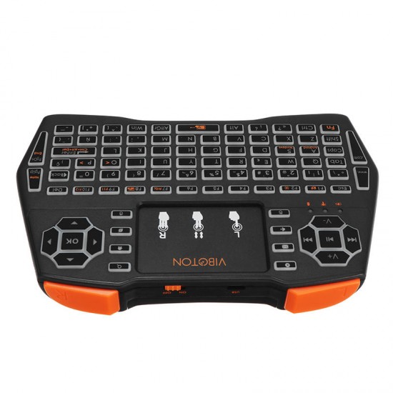 I8 Plus White Backlit Spanish Version 2.4G Wireless Mini Keyboard Touchpad AirMouse