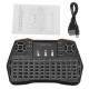 I8 Plus White Backlit Spanish Version 2.4G Wireless Mini Keyboard Touchpad AirMouse I8 Plus White Backlit Spanish Version 2.4G Wireless Mini Keyboard Touchpad AirMouse