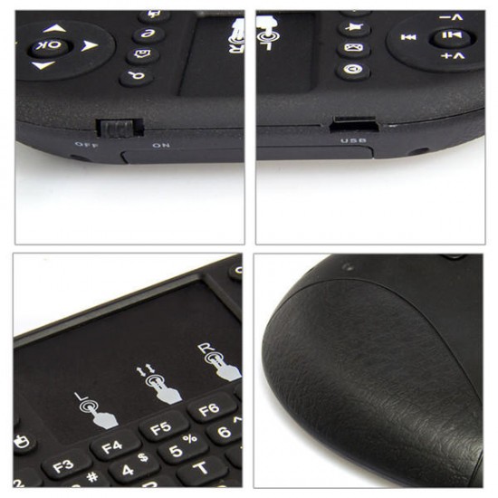 i8 2.4G Wireless Fly Air Mouse Keyboard Touchpad Control For TV Box Mini PC