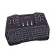 I8 Plus 2.4G German Wireless Colorful Marquee Backlit Mini Keyboard Touchpad Air Mouse Airmouse for TV Box PC Smart TV