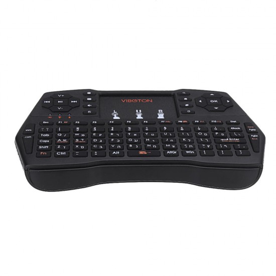 I8 Plus 2.4G Wireless Hebrew Mini Keyboard Touchpad Airmouse for TV Box Smart TV PC