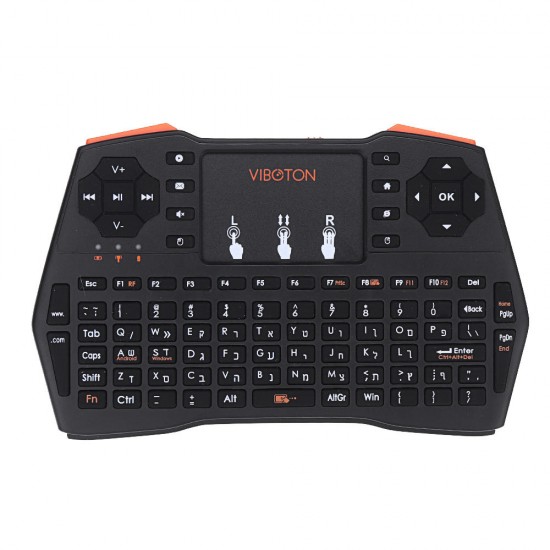 I8 Plus 2.4G Wireless Hebrew Mini Keyboard Touchpad Airmouse for TV Box Smart TV PC I8 Plus 2.4G Wireless Hebrew Mini Keyboard Touchpad Airmouse for TV Box Smart TV PC