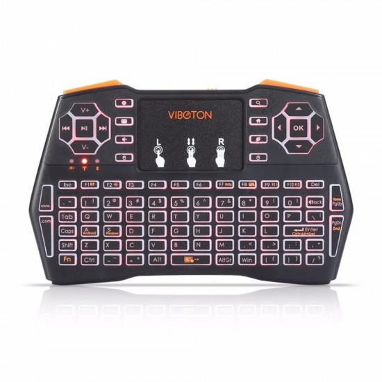 I8 Plus 2.4G Wireless Three Color Backlit English Mini Keyboard Touchpad Airmouse for TV Box Smart TV PC I8 Plus 2.4G Wireless Three Color Backlit English Mini Keyboard Touchpad Airmouse for TV Box Smart TV PC
