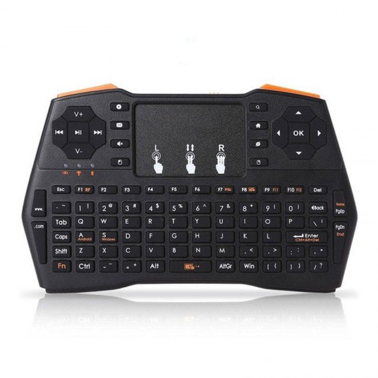 i8 Plus English 2.4G Wireless Mini Touchpad Keyboard Air Mouse Airmouse Remote Control for TV Box Mini PC
