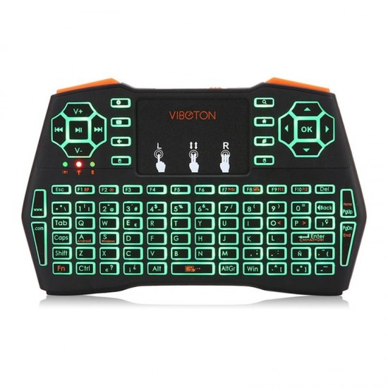 i8 Plus Tri-color Backlit Spanish 2.4G Wireless Mini TouchpadKeyboard Air Mouse Airmouse for TV Box Mini PC Smart TV i8 Plus Tri-color Backlit Spanish 2.4G Wireless Mini TouchpadKeyboard Air Mouse Airmouse for TV Box Mini PC Smart TV