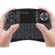 KP-810-21BTL Wireless bluetooth Backlit Multi-language Black Mini Keyboard Air Mouse for TV Box PC Smartphone
