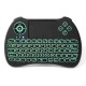 KP-810-21Q 2.4G Wireless English Three Color Backlit Mini Keyboard Touchpad Air Mouse