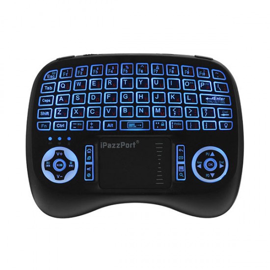 KP-810-21T-RGB German Three Color Backlit Mini Keyboard Touchpad Airmouse