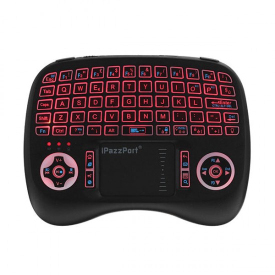 KP-810-21T-RGB Italian Three Color Backlit Mini Keyboard Touchpad Airmouse