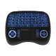 KP-810-21T-RGB Spainish Three Color Backlit Mini Keyboard Touchpad Airmouse