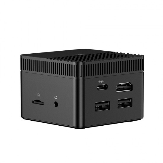 LarkBox Mini PC Intel Celeron J4115 6GB LPDDR4 128G eMMC Desktop PC Quad Core 1.80GHz to 2.50GHz Intel UHD Graphics 600 BT5.1 Win10/Linux