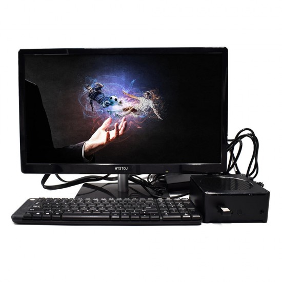 S200 Mini PC i7-8750H 32GB+1T Quad Core Win10 DDR4 Intel UHD Graphics 630 4.1GHz Fanless Mini Desktop PC SATA mSATA MIC VGA HDMI 1000M WIFI