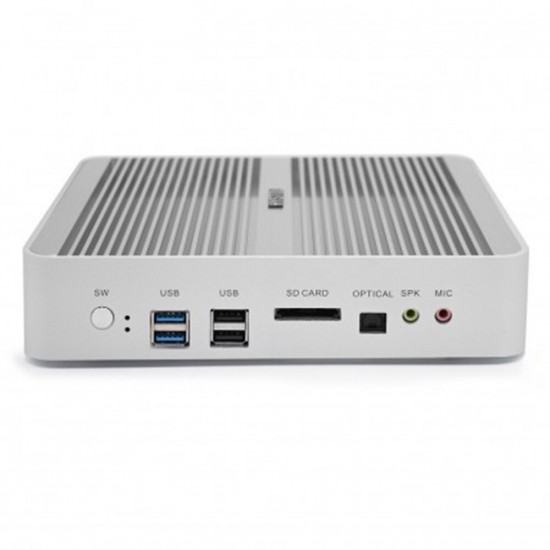 FMP03B Mini PC i5 7360U Barebone Dual Cores Win10 DDR4 Intel HD Graphics 640 3.6GHz Fanless Mini Desktop PC SATA mSATA MIC VGA HDMI 300M WIFI