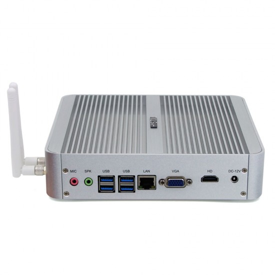 FMP03B Mini PC i5 8250U 8th Generation Barebone Dual Cores Win10 DDR4 Intel HD Graphics 620 3.5GHz Fanless Mini Desktop PC SATA mSATA MIC VGA HDMI 300M WIFI