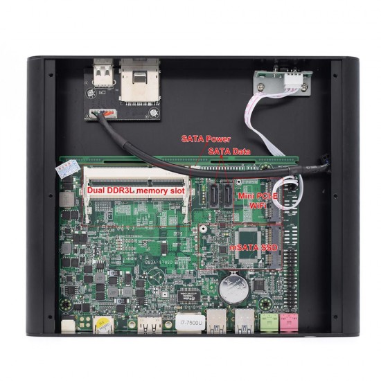 FMP05B Mini PC i7 6500U Barebone Quad Core Win10 DDR4 Intel HD Graphics 520 3.4GHz Fanless Mini Desktop PC SATA mSATA MIC VGA HDMI 300M WIFI FMP05B Mini PC i7 6500U Barebone Quad Core Win10 DDR4 Intel HD Graphics 520 3.4GHz Fanless Mini Desktop PC SATA mSATA MIC VGA HDMI 300M WIFI