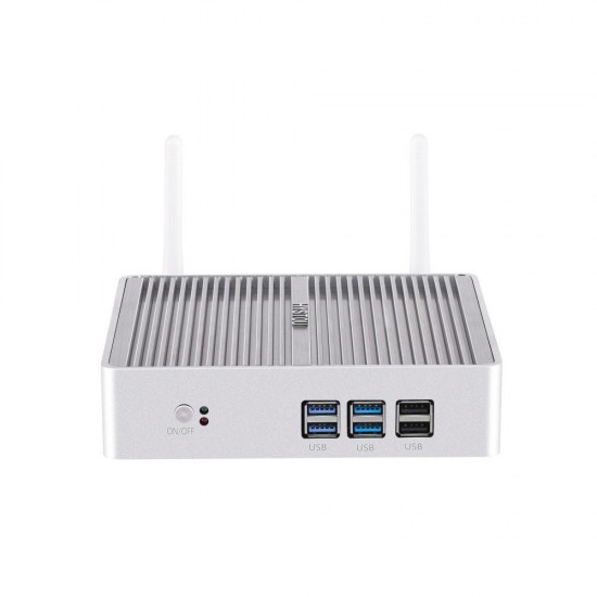 H2 Mini PC i5 7200U 8GB+128GB/8GB+256GB Dual cores Win10 DDR3 Intel HD Graphics 620 3.1GHz Fanless Mini Desktop PC SATA mSATA MIC VGA HDMI 300M WIFI