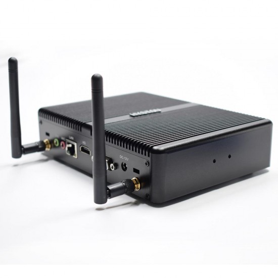 H2 Mini PC i5 7200U 8GB+128GB/8GB+256GB Dual cores Win10 DDR3 Intel HD Graphics 620 3.1GHz Fanless Mini Desktop PC SATA mSATA MIC VGA HDMI 300M WIFI