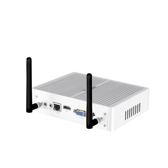 H2 Mini PC i5 7200U Barebone Dual cores Win10 DDR4 Intel HD Graphics 620 3.1GHz Fanless Mini Desktop PC SATA mSATA MIC VGA HDMI 300M WIFI