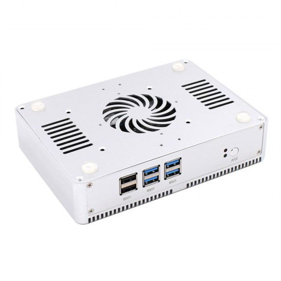 H2 Mini PC i7 4500U Barebone Dual cores Win10 DDR3 Intel HD Graphics 620 3.0GHz Fanless Mini Desktop PC SATA mSATA MIC VGA HDMI 300M WIFI