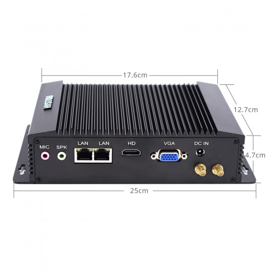 P14 Mini PC Intel Celeron J1900 4GB+64GB/4GB+128GB Win10 DDR3 Intel HD Graphics 2.42GHz Dual LAN SATA mSATA VGA HDMI 4K