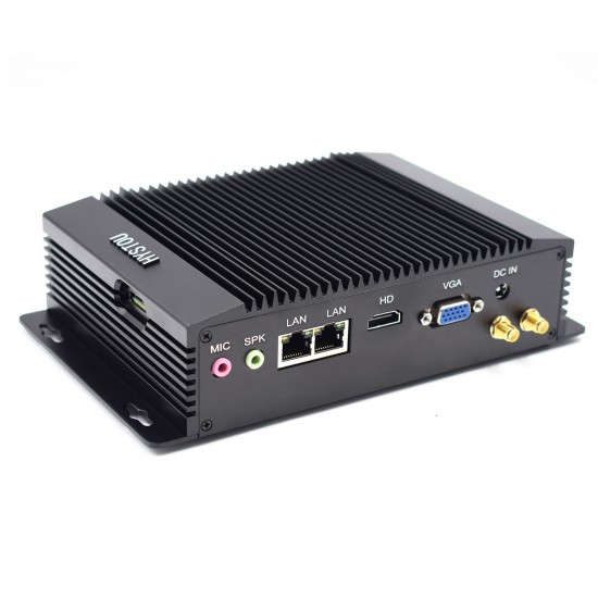 P14 Mini PC Intel Celeron J1900 8GB+128GB/8GB+256GB Win10 DDR3 Intel HD Graphics 2.42GHz Dual LAN 2*RS232 SATA mSATA VGA HDMI 4K