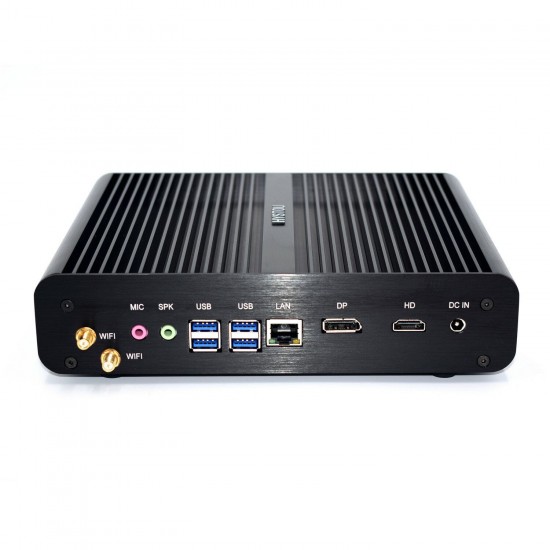 Mini PC P05B-i7-8565u Barebone Intel HD graphics 620 Quad Core 1.8GHz Windows 7/8/10 Linux HDMI WiFi Fanless PC