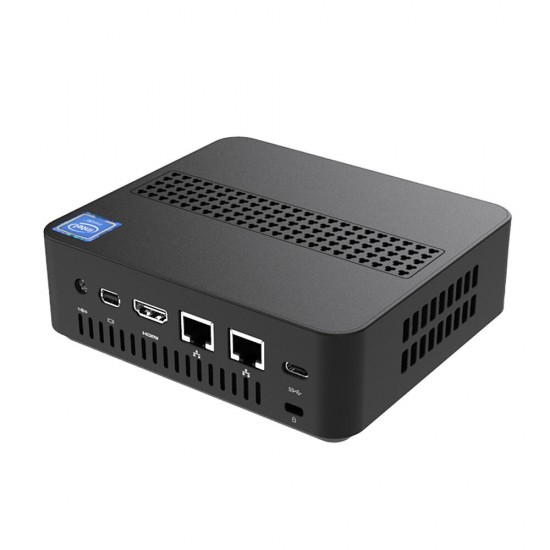 GD41 Mini PC Intel Celeron N4120 8GB DDR4 128GB M.2 2242 PCIe SSD Desktop PC Quad Core 1.1GHz to 2.6GHz Intel UHD Graphics 600 HDMI TF Card Solt BT5.0 Windows 10 Home