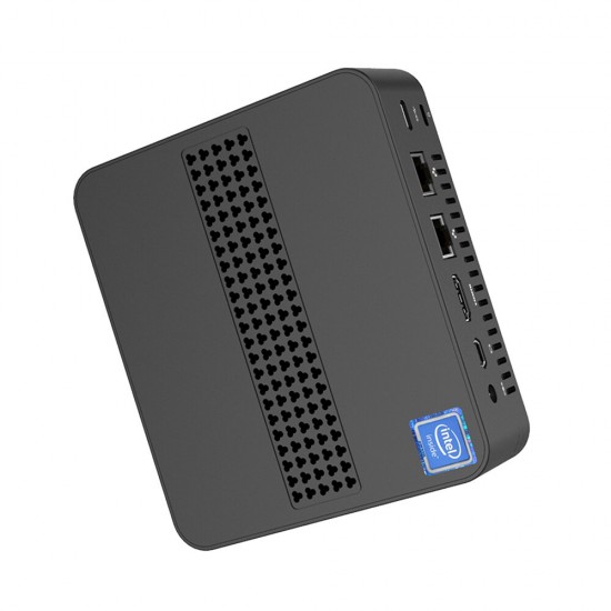 GD41 Mini PC Intel Celeron N4120 8GB DDR4 128GB M.2 2242 PCIe SSD Desktop PC Quad Core 1.1GHz to 2.6GHz Intel UHD Graphics 600 HDMI TF Card Solt BT5.0 Windows 10 Home