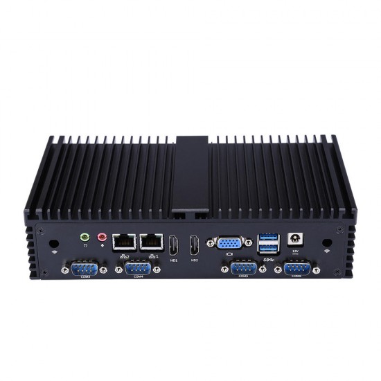 Mini Pc Intel I5-7200U 2.5GHz Qual Core 8GB+128GB 6 Gigabit Ethernet Machine Micro Industrial Q555X Multi-Network Port