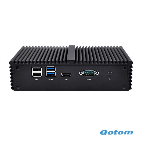 Q330G4 4 Lan Mini PC Intel Core i3-4005U 4GB RAM 64GB/128GB SSD Dual Core 1.7 GHz Intel HD Graphics 4400 Firewall Mini Computer Linux TV Box HDMI