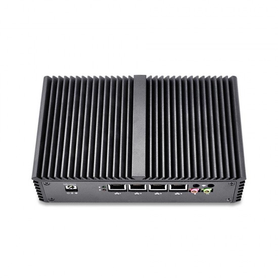 Q330G4 4 Lan Mini PC Intel Core i3-4005U 8GB RAM 128GB/256GB SSD Dual Core 1.7 GHz Intel HD Graphics 4400 Firewall Mini Computer Linux TV Box HDMI