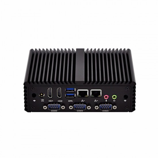 Mini Pc Intel Core I7-4500U 4GB+64GB 8GB+128GB Dual Lan 4*COM Fanless X86 1080P DC 12V Q470P Industrial Computer