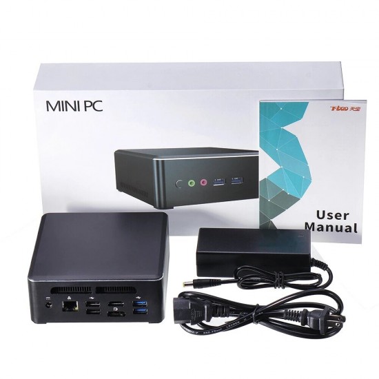 TBOOK MN27 AMD Ryzen7 2700U 8GB DDR4 256GB NVME SSD Mini PC Desktop PC Radeon Vega 10 Graphics 2.2GHz to 3.8GHz DP HD Type-C Trial 4K Output Dual WiFi TBOOK MN27 AMD Ryzen7 2700U 8GB DDR4 256GB NVME SSD Mini PC Desktop PC Radeon Vega 10 Graphics 2.2GHz to 3.8GHz DP HD Type-C Trial 4K Output Dual WiFi