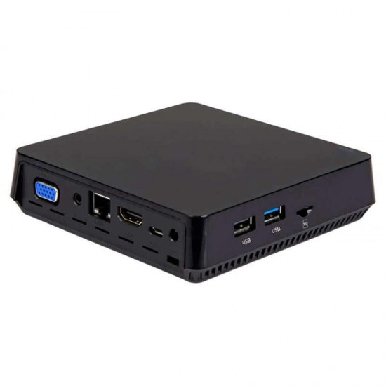 T11 Mini Pc Intel Quad Core X5 Z8350 1.92Ghz 4+64G Mini Computer Support 2.5 Inch Hdd Vga & Hdmi Dual Output Win10 Tv Box