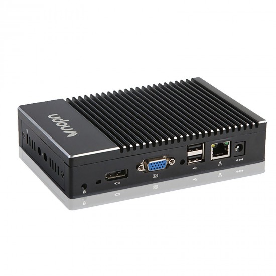 Fanless Mini PC AMD A6-1450 8GB+128GB SSD Quad-core Windows 10 Pro Linux WIFI HDMI HTPC Small Desktop PC Office Mini Computer