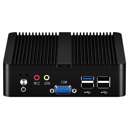 XCY X30A Mini PC 2GB+30GB Intel Celeron J1900 Quad Core 2.0GHz Fanless Win 10 Linux Pfsense Dual Gigabit Ethernet 300Mbps WiFi HDMI VGA RS232 Industrial PC