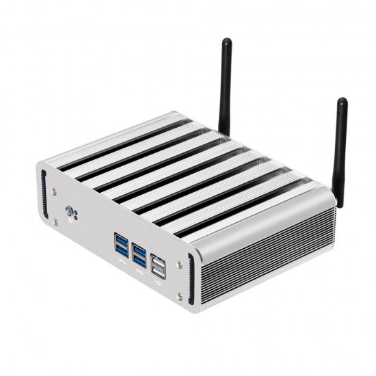 XCY X31 Mini PC Intel Core I3-7100U 4GB+120GB Windows10/8 Intel HD Graphics 620 2.40GHz Mini Computer 4K Support HDMI VGA MSATA 300Mbps WiFi Gigabit Ethernet