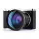 24MP 12X Optical Zoom Anti Shake 4 Inch Touch Screen Digital SLR Camera with Wide Angle Lens